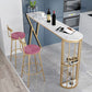 Indoor 42-inch Height Cocktail Bar Table Nordic Metal Base Bar Height Storage Table Clearhalo 'Bar Furniture' 'Bar Tables' 'bar_tables' 'furn' 'furn_bar_tables' 'Furniture' 'furniture_bar_tables' 'Kitchen & Dining Furniture' 'kitchen&dining_furn' 'kitchen' 1200x1200_c11d0c57-95d9-470e-b418-e34ebd1ddffb