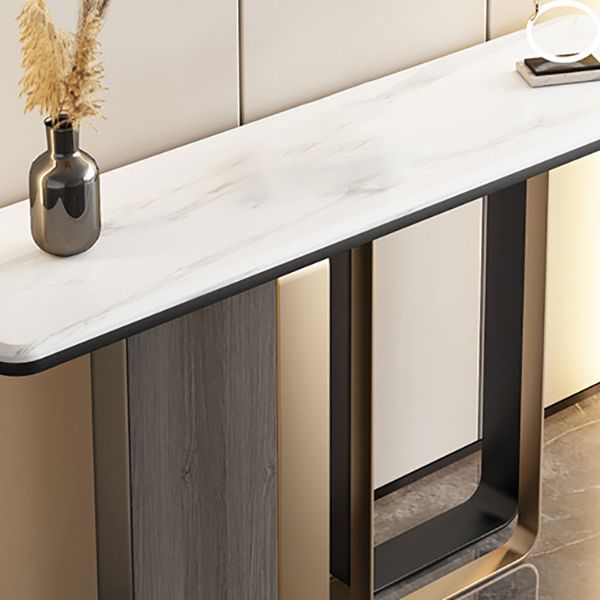 Table de acento blanco glamoroso mesa de sofá resistente a la mesa resistente a los rasguños para el salón