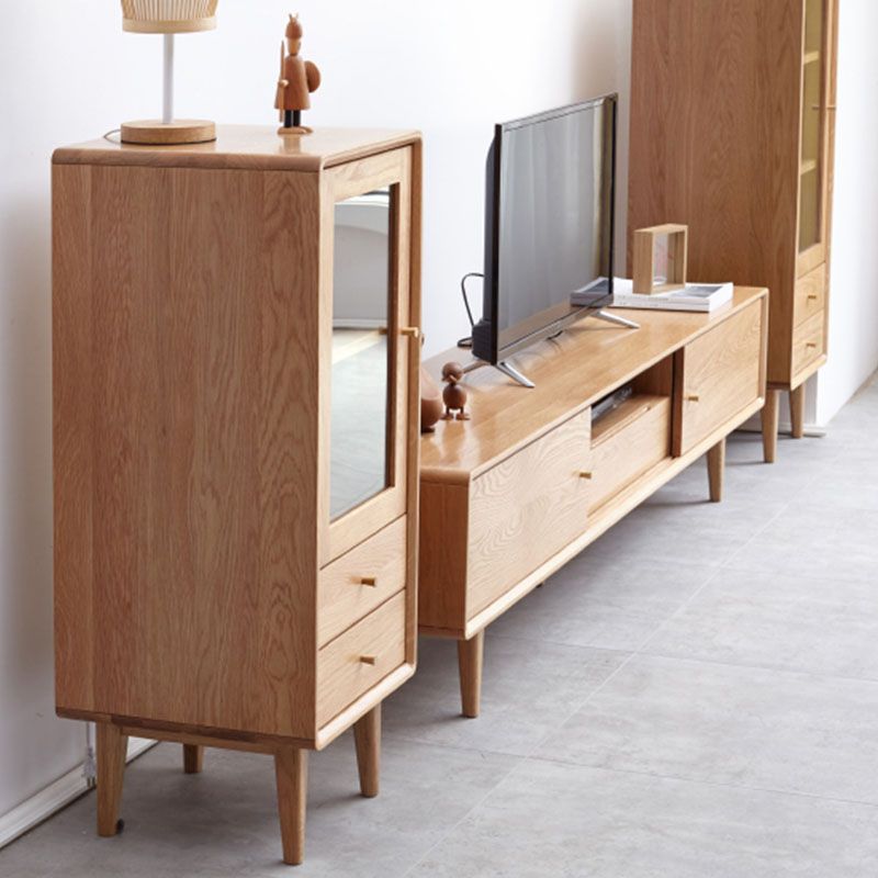 Comportadora de almacenamiento de madera de pecho vertical contemporánea para el cofre para el hogar