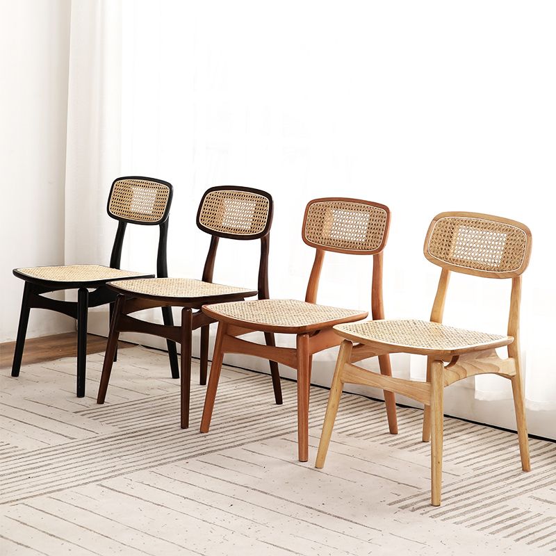 Tropical Style Rubberwood Chairs Kitchen Dining Room Open Back Side Chair Clearhalo ' kitchen&dining_furn' 'Dining Chairs' 'Dining Tables & Seating' 'dining_chair' 'furn' 'furn_dining_chair' 'Furniture' 'furniture_dining_chair' 'Kitchen & Dining Furniture' 'kitchen' 1200x1200_c1210401-9ccb-4952-af85-0ea489088dca