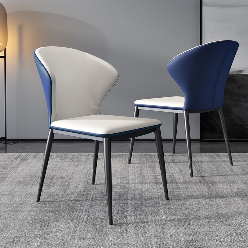 Modern Style Chairs Dining Armless Chairs for Kitchen with Metal Legs Clearhalo 'Dining Chairs' 'Dining Tables & Seating' 'dining_chair' 'furn' 'furn_dining_chair' 'Furniture' 'furniture_dining_chair' 'Kitchen & Dining Furniture' 1200x1200_c121f8ae-3a97-4560-81d3-c83a83ec3cd2