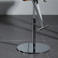 Armless Bar Stools Adjustable Height Dining Stool with Metal Base