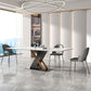 Modern Sintered Stone Dining Table White Dining Room Table with Pedestal Base Clearhalo 'Dining Tables & Seating' 'Dining Tables' 'dining_table' 'furn' 'furn_dining_table' 'Furniture' 'furniture_dining_table' 'Kitchen & Dining Furniture' 'kitchen' 'kitchen_dining_table' 1200x1200_c1237235-d3e3-409b-a178-9a3a75515007