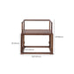 Traditional Style Dining Chair Wooden Open Back Arm Chair for Home