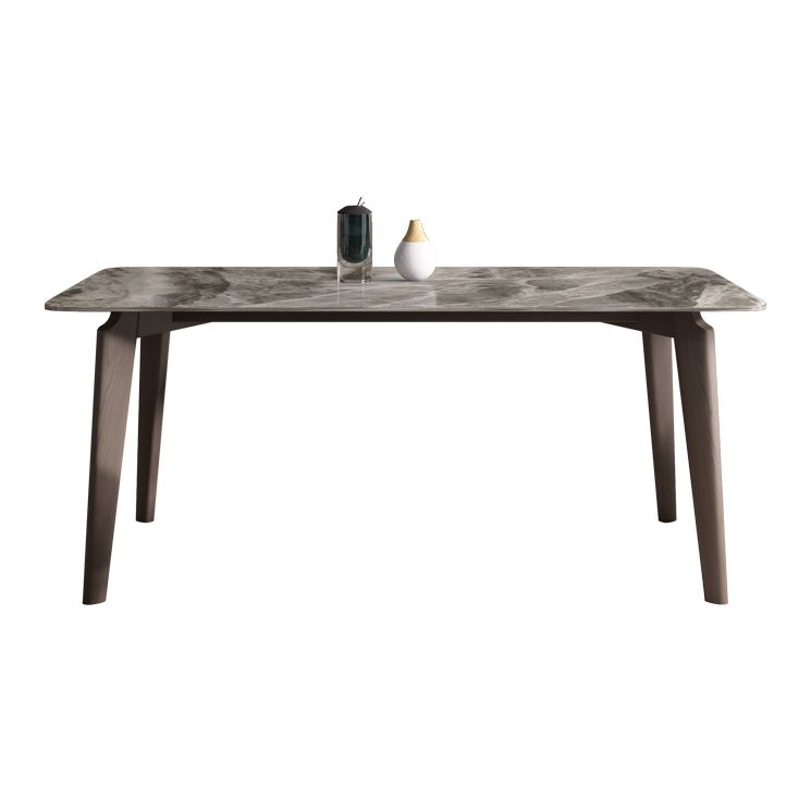 Sintered Stone Rectangle Dining Table Grey Stone Top Table with Wooden 4 Legs Clearhalo ' dining_table' 'Dining Tables & Seating' 'Dining Tables' 'furn' 'furn_dining_table' 'Furniture' 'furniture_dining_table' 'Kitchen & Dining Furniture' 'kitchen&dining_furn' 'kitchen' 'kitchen_dining_table' 1200x1200_c125ad94-0c4b-4b23-8025-941f72f7eeeb