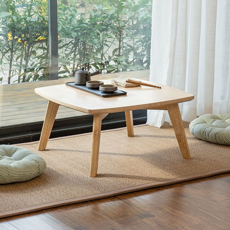Solid Wood 4 Legs Coffee Table Modern 11.8" H Cocktail Table Clearhalo 'Coffee & Accent Tables' 'Coffee Tables' 'coffee_tables' 'furn' 'furn_coffee_tables' 'Furniture' 'Living Room Furniture' 1200x1200_c1277cb3-df3e-4eb7-96a1-59de4f84fc73