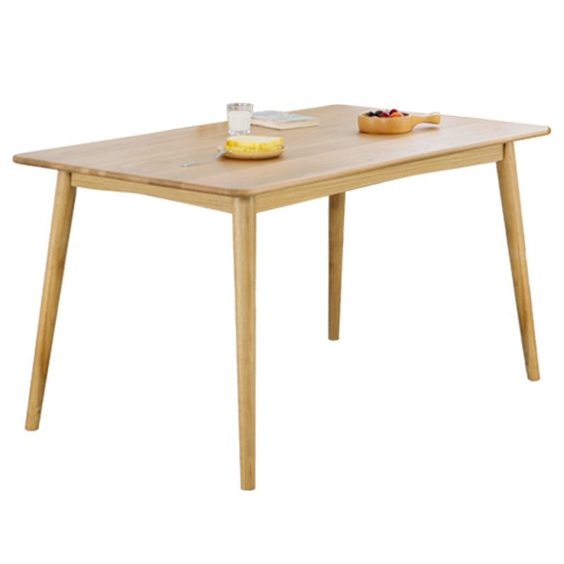 Rectangle Oak Wood Dining Table in Nature Modern Kitchen Table with 4 Legs Clearhalo ' dining_table' 'Dining Tables & Seating' 'Dining Tables' 'furn' 'furn_dining_table' 'Furniture' 'furniture_dining_table' 'Kitchen & Dining Furniture' 'kitchen&dining_furn' 'kitchen' 'kitchen_dining_table' 1200x1200_c1299e1a-0aee-4a0b-93fd-e83c3bb678f2