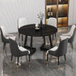 Glam Round Sintered Stone Dining Table Standard Kitchen Dining Table with Double Pedestal Base Clearhalo ' dining_table' 'Dining Tables & Seating' 'Dining Tables' 'furn' 'furn_dining_table' 'Furniture' 'furniture_dining_table' 'Kitchen & Dining Furniture' 'kitchen&dining_furn' 'kitchen' 'kitchen_dining_table' 1200x1200_c129a462-67a2-41bf-b325-e3b0e89a5207