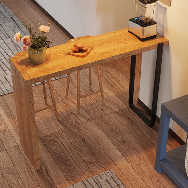 Modern Bar Table Set 1/2/3 Pieces Rectangle Bar Table with High Wood Stools Clearhalo 'Bar Furniture' 'furn' 'furn_home_bar_bar_sets' 'Furniture' 'Home Bars & Bar Sets' 'home_bar_bar_sets' 'Kitchen & Dining Furniture' 1200x1200_c12b05fa-0652-413a-b4e8-24b0b35955b2