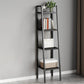 Contemporary Open Bookcase Metal Ladder Bookshelf for Kitchen Clearhalo 'Bookcases' 'furn' 'furn_bookcases' 'Furniture' 'Office Furniture' 1200x1200_c12b336c-5f04-4156-b165-8e9af294f851