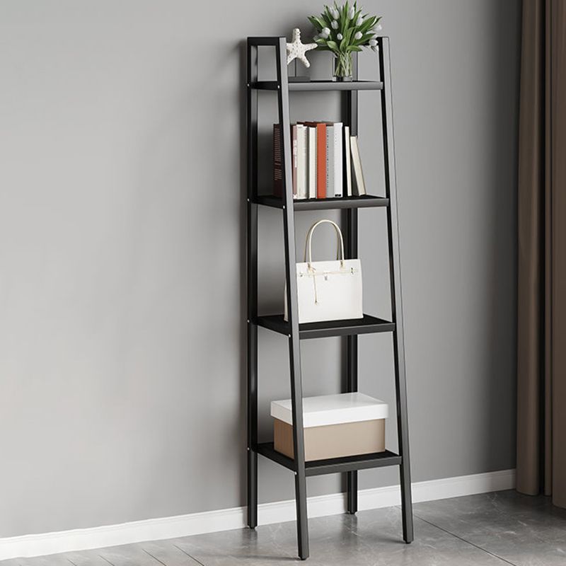 Contemporary Open Bookcase Metal Ladder Bookshelf for Kitchen Clearhalo 'Bookcases' 'furn' 'furn_bookcases' 'Furniture' 'Office Furniture' 1200x1200_c12b336c-5f04-4156-b165-8e9af294f851