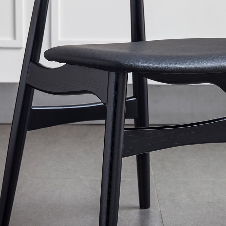 Contemporary Solid Wood Dining Room Chairs Armless Open Back Dining Side Chair for Home Use Clearhalo ' kitchen&dining_furn' 'Dining Chairs' 'Dining Tables & Seating' 'dining_chair' 'furn' 'furn_dining_chair' 'Furniture' 'furniture_dining_chair' 'Kitchen & Dining Furniture' 'kitchen' 1200x1200_c12e3767-ab32-43df-bcc4-f7e6623e9d19