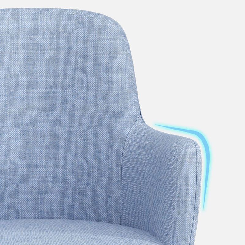 Minimalist Design Fabric Dining Chair for Home Solid Back Arm Side Chair Clearhalo 'Dining Chairs' 'Dining Tables & Seating' 'dining_chair' 'furn' 'furn_dining_chair' 'Furniture' 'furniture_dining_chair' 'Kitchen & Dining Furniture' 1200x1200_c12fcd94-d92e-4143-a9d0-7d179087885a