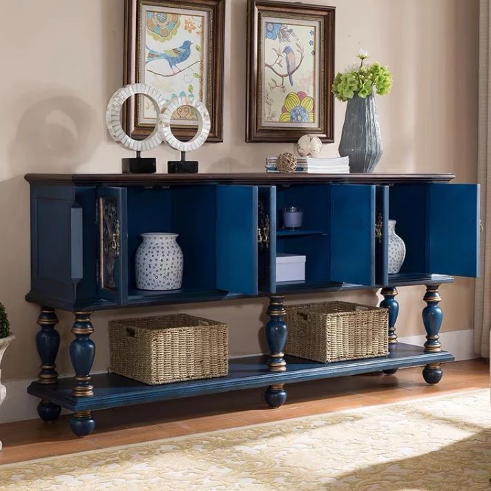 Tavolo da console del rettangolo di campagna francese Tavolo accento per console in legno per Hall