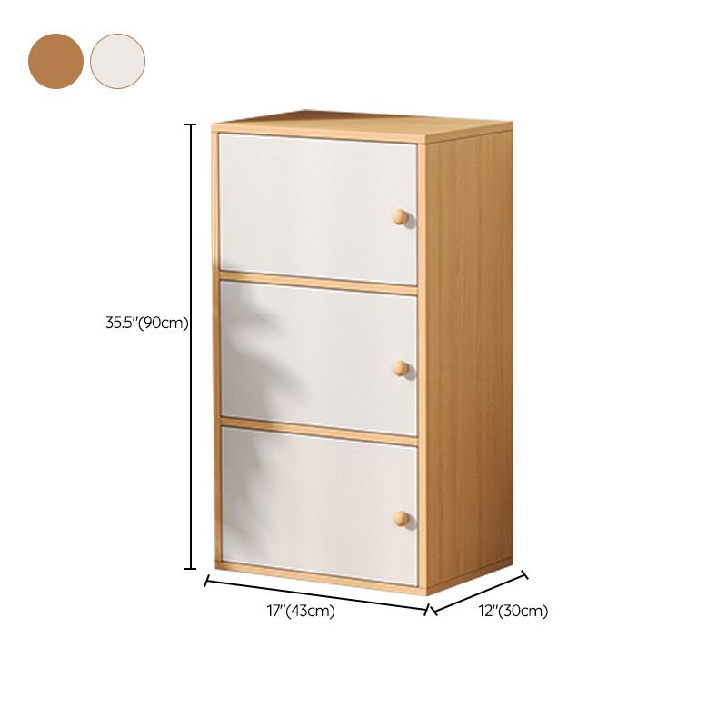 Contemporary Wooden Accent Cabinet Rectangle Storage Cabinet with Door