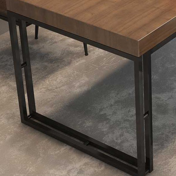 Industrial 1/2/5/7 Pieces Furniture Solid Wood Rectangle Dining Table Set in Brown Clearhalo 'Dining Room Sets' 'Dining Tables & Seating' 'dining_room_set' 'furn' 'furn_dining_room_set' 'Furniture' 'Kitchen & Dining Furniture' 1200x1200_c1362de4-51a5-44fd-8060-85f92d72b29f