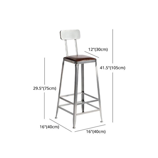 Industrial Bristol Bar and Counter Stool Vintage Brown with Iron Clearhalo 'Bar Furniture' 'Bar Stools' 'bar_stools' 'furn' 'furn_bar_stools' 'furniture_bar_stools' 'Kitchen & Dining Furniture' 'kitchen&dining_furn' 'kitchen' 'kitchen_furn' Furniture' 1200x1200_c1363418-8c02-4d18-83f1-cfcd26d4411a