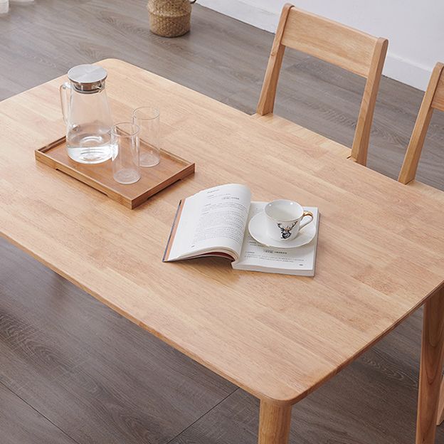 Rectangular Modern Style Solid Wood Table 4 Legs Dining Table for Home Clearhalo ' dining_table' 'Dining Tables & Seating' 'Dining Tables' 'furn' 'furn_dining_table' 'Furniture' 'furniture_dining_table' 'Kitchen & Dining Furniture' 'kitchen&dining_furn' 'kitchen' 'kitchen_dining_table' 1200x1200_c136da0c-a0e9-4f0b-82ef-1a8b4c2e5c6b