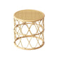 Tavolino da caffè scandinavo con piano rotondo Tavolino da cocktail in rattan
