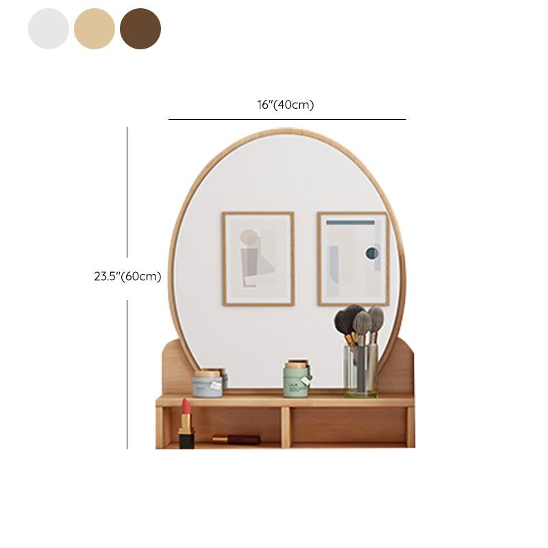 Solid Wood Makeup Counter 3 Drawer Vanity Dressing Table With Stool Clearhalo 'Bedroom Furniture' 'furn' 'furn_makeup_vanities' 'Furniture' 'Makeup Vanities' 'makeup_vanities' 1200x1200_c139bd7d-6f90-4967-887c-959bdf6c2dab