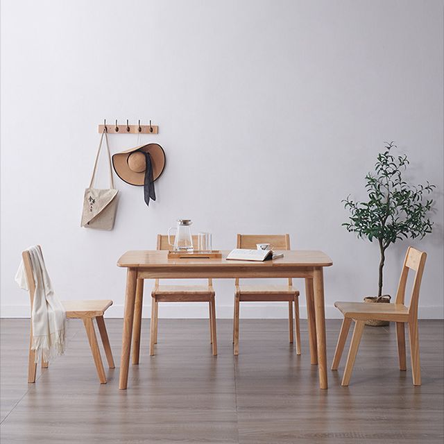 Rectangular Modern Style Solid Wood Table 4 Legs Dining Table for Home Clearhalo ' dining_table' 'Dining Tables & Seating' 'Dining Tables' 'furn' 'furn_dining_table' 'Furniture' 'furniture_dining_table' 'Kitchen & Dining Furniture' 'kitchen&dining_furn' 'kitchen' 'kitchen_dining_table' 1200x1200_c13a131d-b14b-4919-a7df-21461545a851