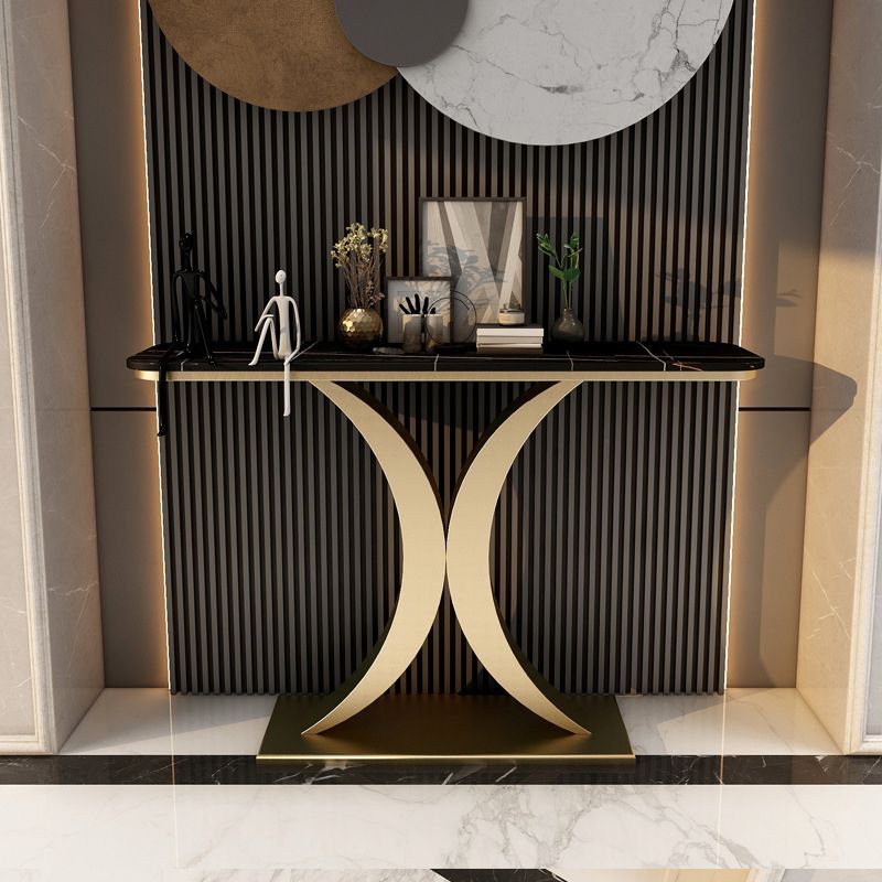 Tavolino di accento ovale glam in pietra per la sala per la sala