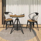 Moderne 1/2/3-delige eetset ronde houten eettafel voor balkon