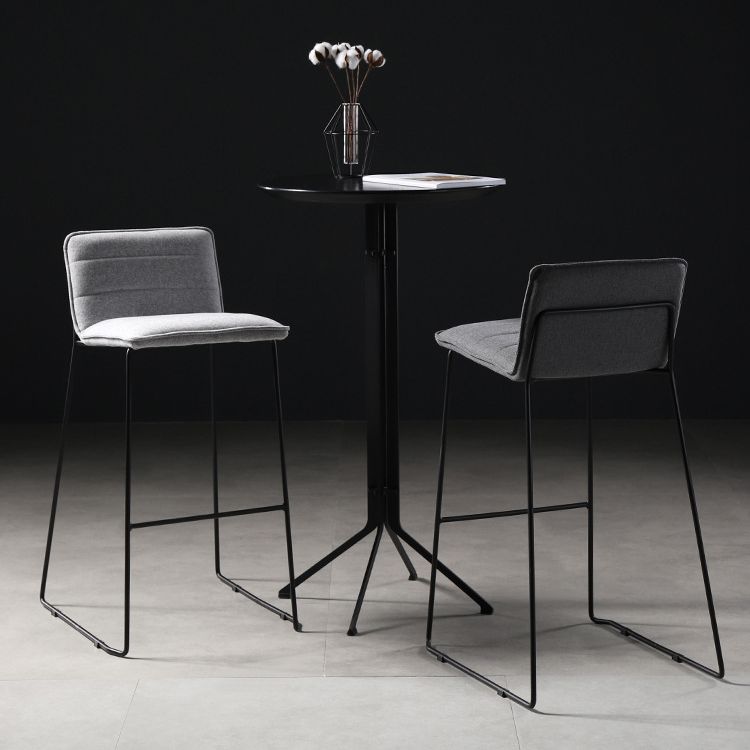 Sedile quadrata in stile moderno sgabello da bar in pelle da bar con gambe metalliche per casa