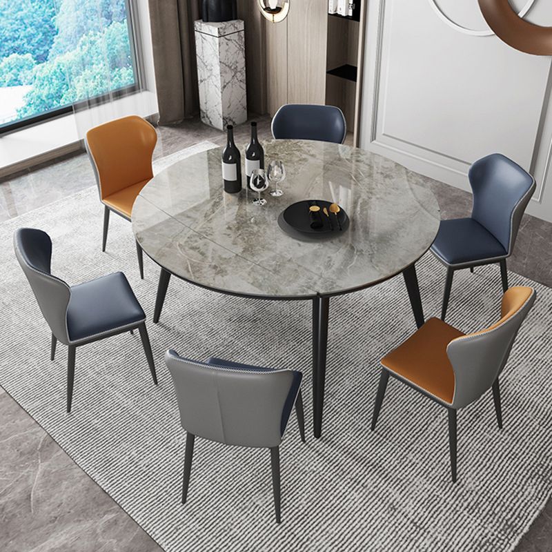 Modern Style Dining Room Dinner Table Round 4 Legs Dining Table Clearhalo 'Dining Tables & Seating' 'Dining Tables' 'dining_table' 'furn' 'furn_dining_table' 'Furniture' 'Kitchen & Dining Furniture' 1200x1200_c13d9ae1-0554-4275-84ec-20cfbb7efa53