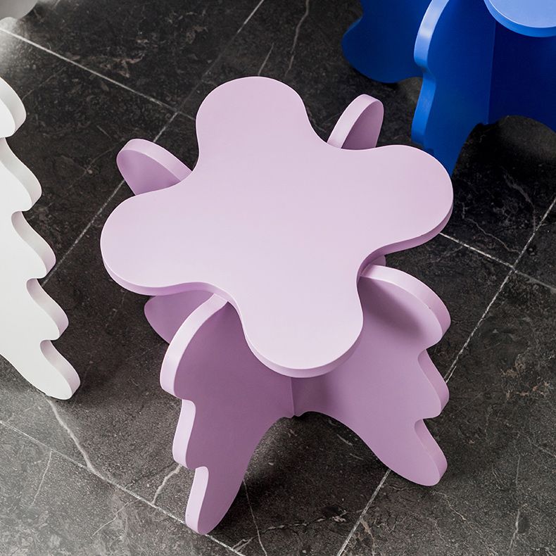 Contemporary Geometric Side End Snack Table X-base End Table