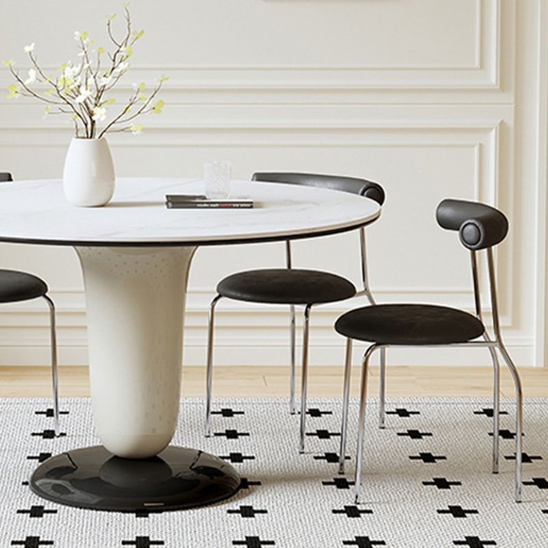 Contemporary Kitchen Dinner Table Round Pedestal Dining Table Clearhalo 'Dining Tables & Seating' 'Dining Tables' 'dining_table' 'furn' 'furn_dining_table' 'Furniture' 'Kitchen & Dining Furniture' 1200x1200_c13e8820-e564-4687-a672-ac5ac81ceb04
