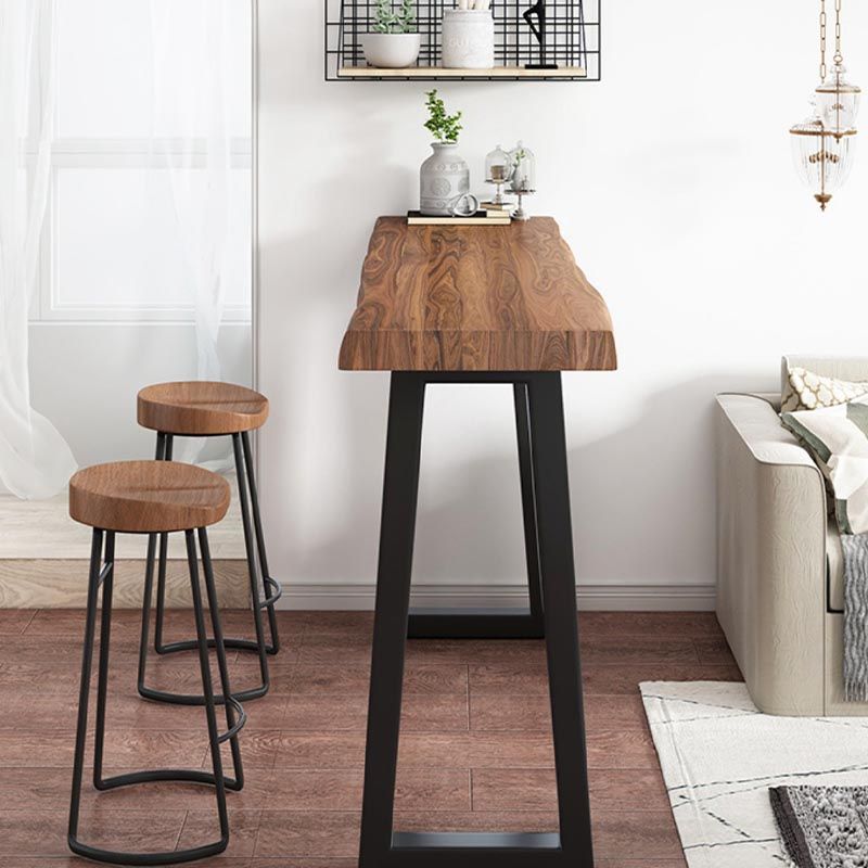 Living Room Solid Wood Counter Wine Table Sled Modern Natural Bar Height Pub Table Clearhalo 'Bar Furniture' 'Bar Tables' 'bar_tables' 'furn' 'furn_bar_tables' 'Furniture' 'Kitchen & Dining Furniture' 1200x1200_c143c23f-a8da-4d58-b336-586e699c4c4e