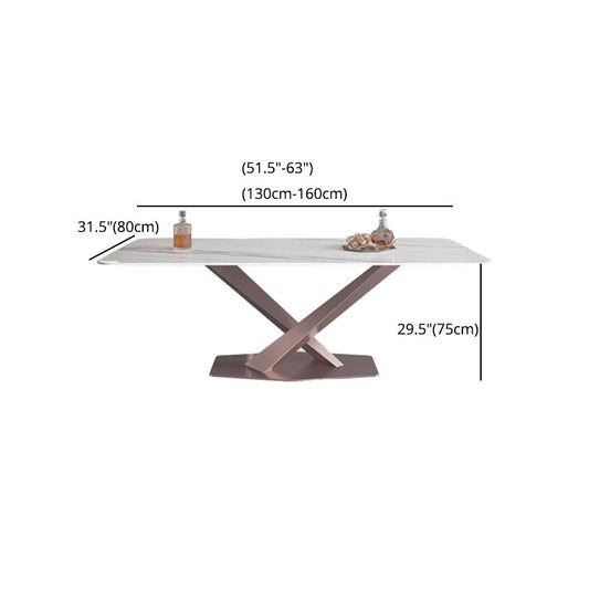 Nordic 1/2/5/6/7 Pieces Dining Set Sintered Stone Dining Table with Leather Chairs Clearhalo 'Dining Room Sets' 'Dining Tables & Seating' 'dining_room_set' 'furn' 'furn_dining_room_set' 'Furniture' 'furniture_dining_room_set' 'Kitchen & Dining Furniture' 1200x1200_c144003d-1303-43f3-bca2-b4d170b2d3bf