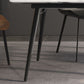Stone Top Dining Table Rectangle Modern Dining Table with 4 Black Legs Clearhalo 'Dining Tables & Seating' 'Dining Tables' 'dining_table' 'furn' 'furn_dining_table' 'Furniture' 'furniture_dining_table' 'Kitchen & Dining Furniture' 'kitchen' 'kitchen_dining_table' 1200x1200_c1445635-01f7-40c3-88e3-2074e61d29f8