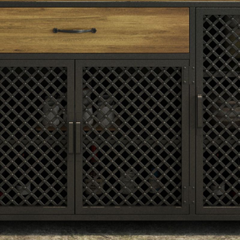 Sideboard in metallo in metallo in stile stile contemporaneo con porta per la cucina