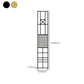 Glam Open Back Bookcase Standard Metal Bookshelf with Shelves Clearhalo 'Bookcases' 'furn' 'furn_bookcases' 'Furniture' 'Office Furniture' 1200x1200_c146db1f-062a-4307-b95c-3bf25d068ca1