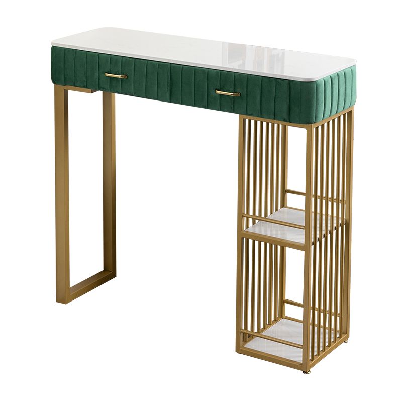 Glam Rectangle Indoor Bar Dining Table White Marble Bistro Table with Drawer Clearhalo 'Bar Furniture' 'Bar Tables' 'bar_tables' 'furn' 'furn_bar_tables' 'Furniture' 'furniture_bar_tables' 'Kitchen & Dining Furniture' 'kitchen&dining_furn' 'kitchen' 1200x1200_c147ef73-54e5-424f-9867-ac43ea162b13