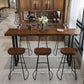Set da pranzo per pub Glam Wood 1/2/5/7/9 pezzi Set tavolo da bar pub in marrone