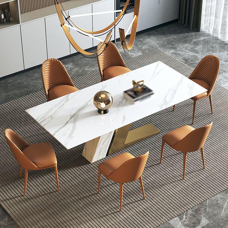 Scandinavian Design 1/4/5/7 Pieces Furniture White Sintered Stone Dining Table Set Clearhalo 'Dining Room Sets' 'Dining Tables & Seating' 'dining_room_set' 'furn' 'furn_dining_room_set' 'Furniture' 'furniture_dining_room_set' 'Kitchen & Dining Furniture' 'kitchen&dining_furn' 'kitchen' 1200x1200_c14a3d0c-7b9e-4f64-84e5-91f1d5753bf3