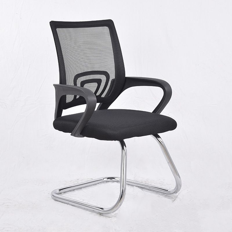 Middle Back Office Chair with Mesh and Sponge Cushion Fixed Arm Chair Clearhalo 'furn' 'furn_office_chair' 'Furniture' 'Office Chairs' 'Office Furniture' 'office_chair' 1200x1200_c14bdf79-fdb8-4d20-bbf2-b004a7179198