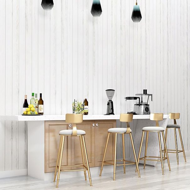 Sgabello da bar con bancone senza bracciolo glam sgabello da cucina in ferro con pedale e cuscino