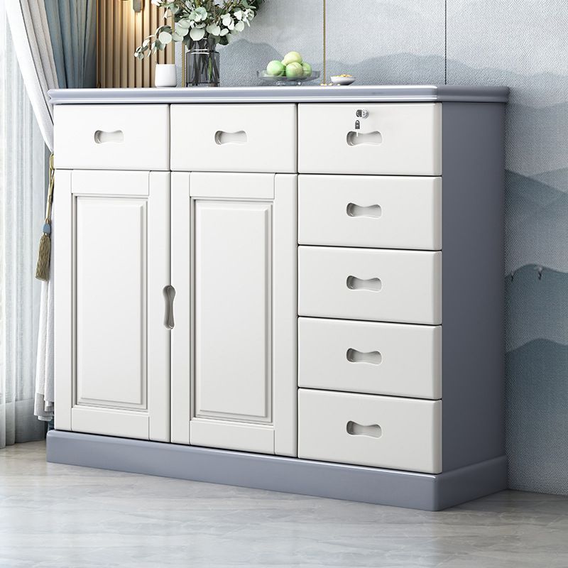 Contemporary Rectangle Accent Cabinet with Drawers Wood Storage Cabinet Clearhalo 'Cabinets & Chests' 'cabinets_chests' 'furn' 'furn_cabinets_chests' 'Furniture' 'Living Room Furniture' 1200x1200_c14eb612-2817-48ad-8d8d-0e9ea2736d8f
