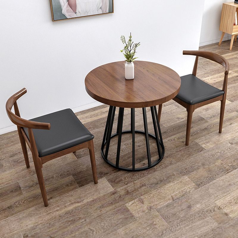 Juego de comedor moderno de 1/2/3 piezas, mesa de comedor redonda de madera de pino para comedor