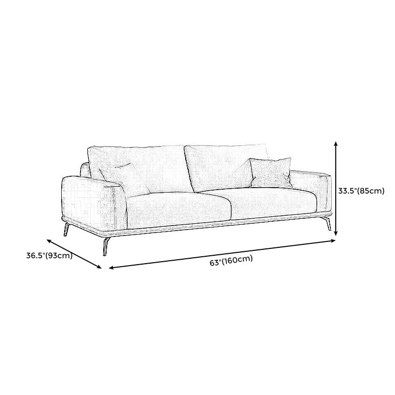 Stain-Resistant Faux Leather Square Arm Sofa/Sectional for Living Room Clearhalo 'furn' 'furn_sectionals' 'Furniture' 'furniture_sectionals' 'kitchen' 'kitchen_sectionals' 'Living Room Furniture' 'Sectionals' 1200x1200_c14f7e6a-1491-45e7-9575-df739e51c1e1