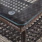 Rattan Contemporary Rectangular Dining Table Glass Top Table for Dining Room Clearhalo 'Dining Tables & Seating' 'Dining Tables' 'dining_table' 'furn' 'furn_dining_table' 'Furniture' 'furniture_dining_table' 'Kitchen & Dining Furniture' 'kitchen' 'kitchen_dining_table' 1200x1200_c15200cc-9d88-434e-b8f0-d03c02751297