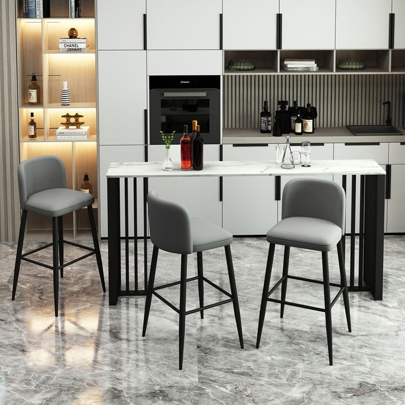 Tavolo da bar contemporaneo top top black doppio piedistallo tavolo da bar