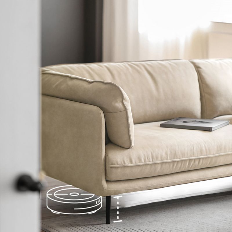 Art de tissu de style moderne et canapé rectangle de riz coriaceux blanc