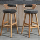 Industrial Style Low Back Bar-stool Wooden Bar Stool with Wooden Legs Clearhalo 'Bar Furniture' 'Bar Stools' 'bar_stools' 'Furniture' 'furniture_bar_stools' 'Kitchen & Dining Furniture' 1200x1200_c1540d46-f531-4642-9530-cdba3ca555e7