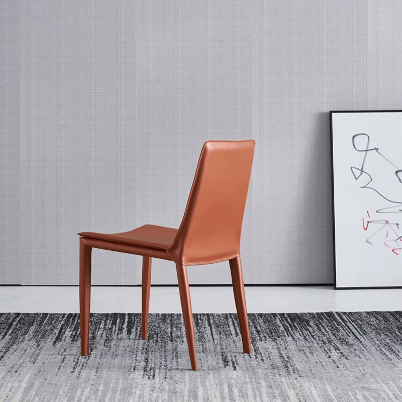 Sillas laterales sin brazo de silla de metal de comedor contemporáneo para la cocina