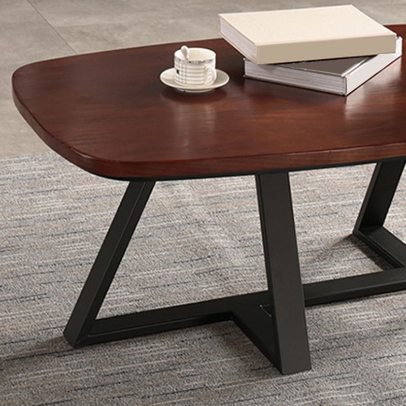 Modern Style 1 Single Coffee Table Pine Wood Brown Cocktail Table Clearhalo 'Coffee & Accent Tables' 'Coffee Tables' 'coffee_tables' 'furn' 'furn_coffee_tables' 'Furniture' 'Living Room Furniture' 1200x1200_c1560144-1308-4cbb-b975-c6386ec0fe17